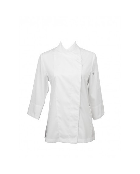 Chaqueta de cocina de Sra. con manga tres cuartos.